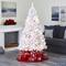 6ft. Pre-Lit White Artificial Christmas Tree, Clear LED Lights